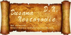 Dušana Nestorović vizit kartica